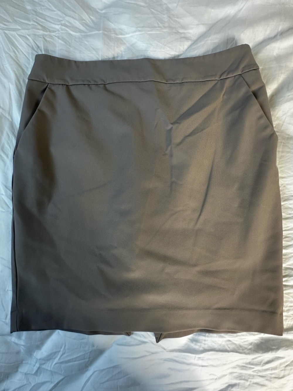 Express Taupe Straight Skirt